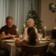 Family having a Christmas dinner together